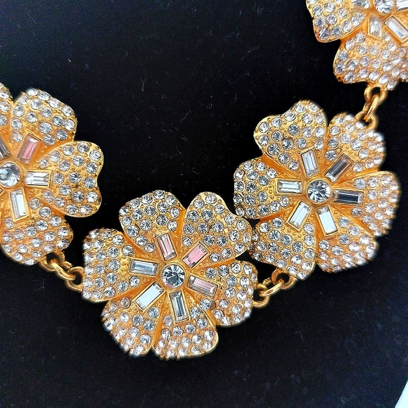 Kate Spade crystal Pave Posey statement necklace - Picture 5 of 9